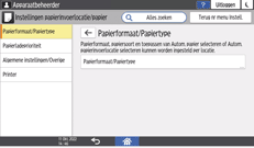 Afbeelding van bedieningspaneel