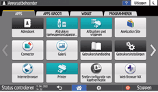 Afbeelding van bedieningspaneel