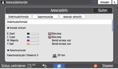 Afbeelding van bedieningspaneel