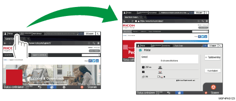 Afbeelding van bedieningspaneel