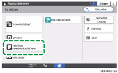 Afbeelding van bedieningspaneel