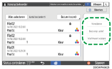 Afbeelding van bedieningspaneel
