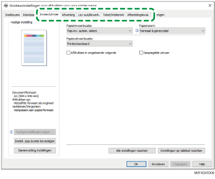 Illustratie stuurprogrammascherm