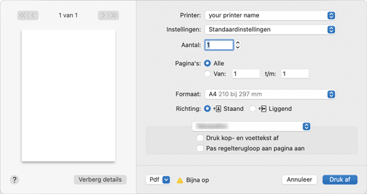 Illustratie stuurprogrammascherm