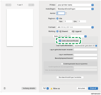 Illustratie stuurprogrammascherm