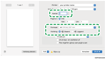 Illustratie stuurprogrammascherm