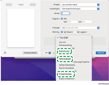 Illustratie stuurprogrammascherm