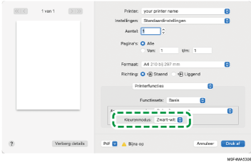 Illustratie stuurprogrammascherm