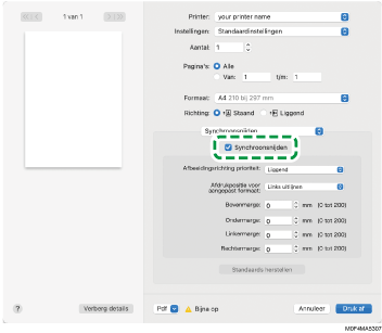 Illustratie stuurprogrammascherm