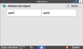 Afbeelding van bedieningspaneel