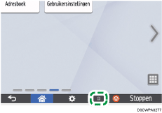 Afbeelding van bedieningspaneel