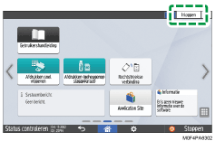 Afbeelding van bedieningspaneel