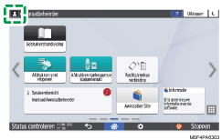 Afbeelding van bedieningspaneel