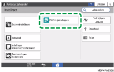 Afbeelding van bedieningspaneel