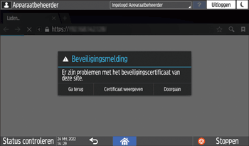 Afbeelding van bedieningspaneel