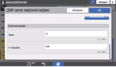Afbeelding van bedieningspaneel