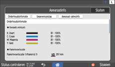 Afbeelding van bedieningspaneel