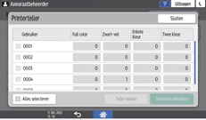 Afbeelding van bedieningspaneel