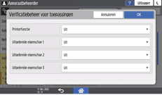 Afbeelding van bedieningspaneel