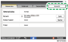 Afbeelding van bedieningspaneel