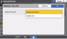 Afbeelding van bedieningspaneel