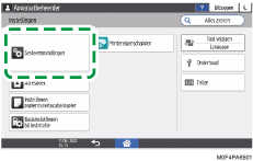 Afbeelding van bedieningspaneel