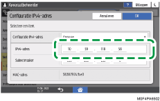 Afbeelding van bedieningspaneel