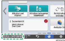 Afbeelding van bedieningspaneel