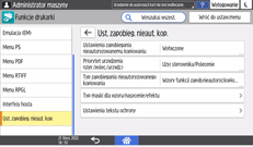 ilustracja ekranu panela operacyjnego