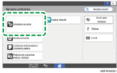 ilustracja ekranu panela operacyjnego