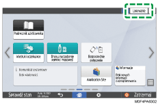 ilustracja ekranu panela operacyjnego