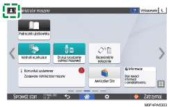 ilustracja ekranu panela operacyjnego