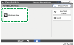 ilustracja ekranu panela operacyjnego