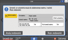 ilustracja ekranu panela operacyjnego