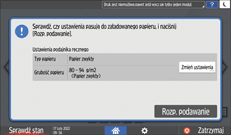 ilustracja ekranu panela operacyjnego