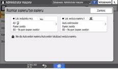 ilustracja ekranu panela operacyjnego