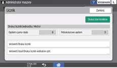 ilustracja ekranu panela operacyjnego