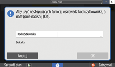 ilustracja ekranu panela operacyjnego