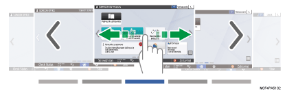ilustracja ekranu panela operacyjnego