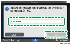 ilustracja ekranu panela operacyjnego