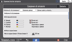 Иллюстрация экрана панели управления