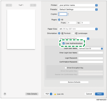 Иллюстрация окна драйвера