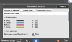 Иллюстрация экрана панели управления
