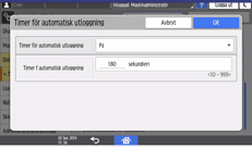 Bild på användarpanelens skärm