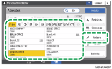 Bild på användarpanelens skärm