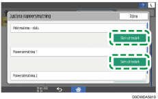 Bild på användarpanelens skärm