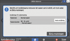 Bild på användarpanelens skärm
