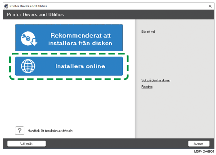 Bild på installation av drivrutin