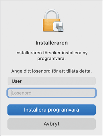 Bild på drivrutinens skärmbild