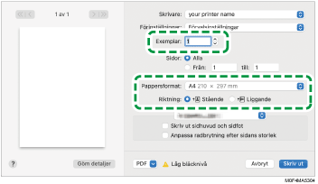 Bild på drivrutinens skärmbild